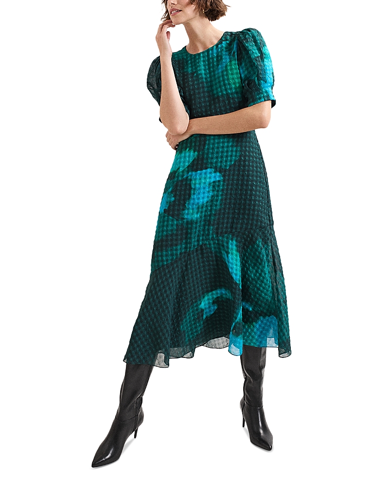 Phase Eight Nancy Floral Midi Dress In Green