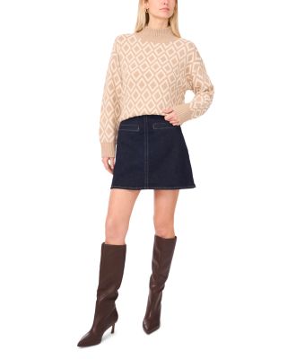 Diamond Turtleneck Sweater