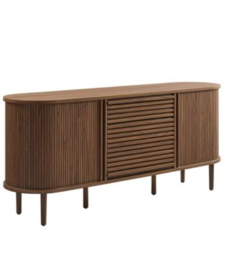 Harlan 67" Fluted Oval Sideboard Cabinet