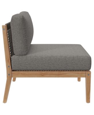 Clearwater Outdoor Patio Teak Wood Armless Chair