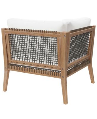 Clearwater Outdoor Patio Teak Wood Corner Chair