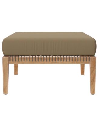 Clearwater Outdoor Patio Teak Wood Ottoman