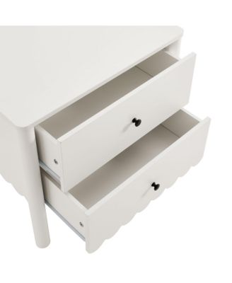 Emmeline Scalloped 2-Drawer Nightstand