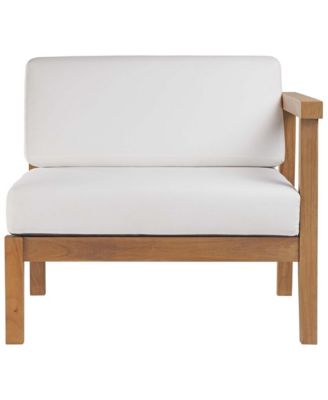 Bayport Outdoor Patio Teak Wood Right-Arm Chair