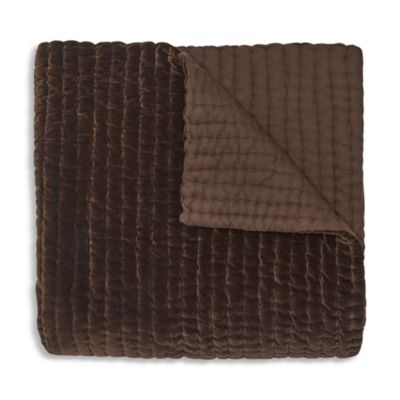 Velvet Quilted Coverlet, King