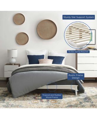 Lodge Wood Platform Bed Frame