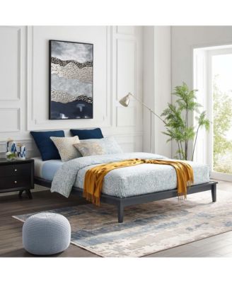 Lodge Wood Platform Bed Frame