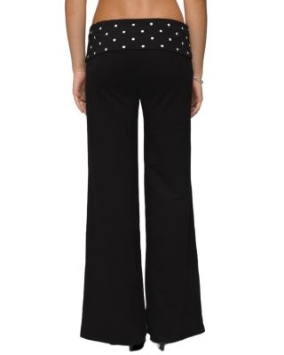  Reeva Polka Dot Fold Over Pants