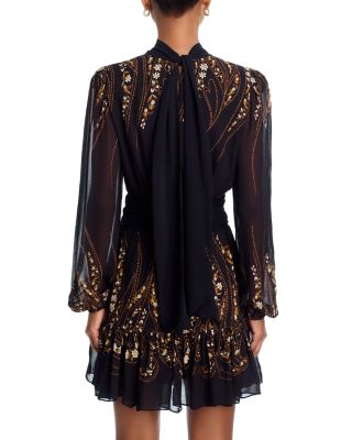 Garden Silhouette Long Sleeve Dress