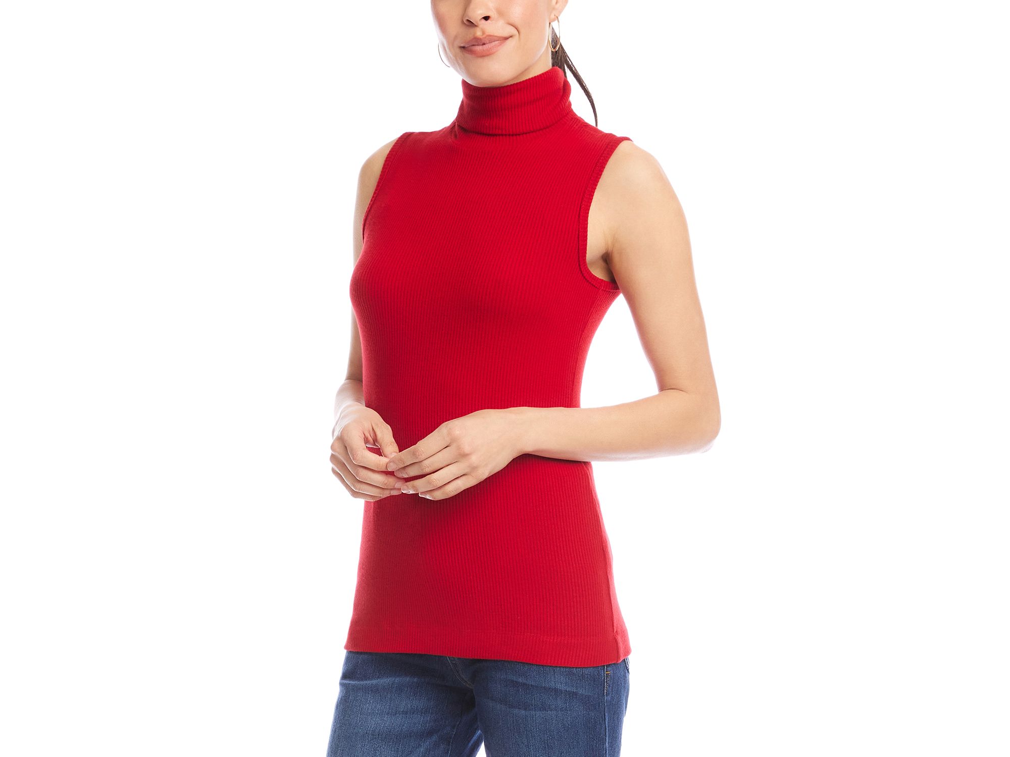 Ribbed Turtleneck Tank — Image 3