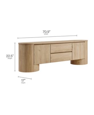 Duval 71 Inch Oval TV Cabinet