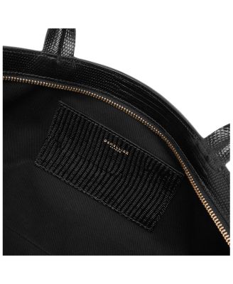 The New York Embossed Leather Shoulder Bag