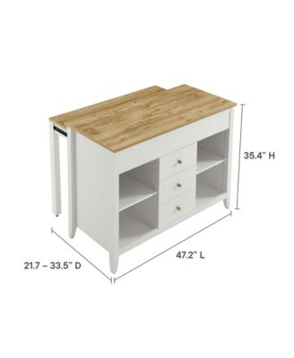 Farmstead Kitchen Island and Stool, Set of 3