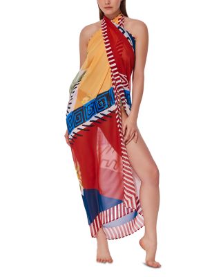 Printed Pareo Swim Cover Up