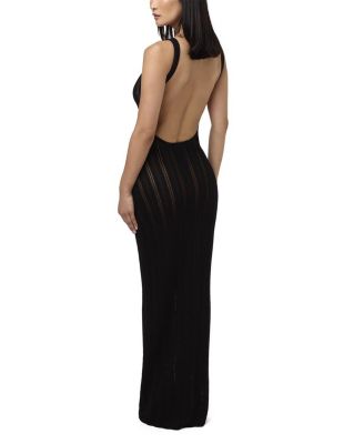 Knit Open Back Maxi Dress