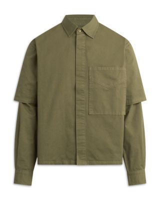 Layered Button Front Shirt