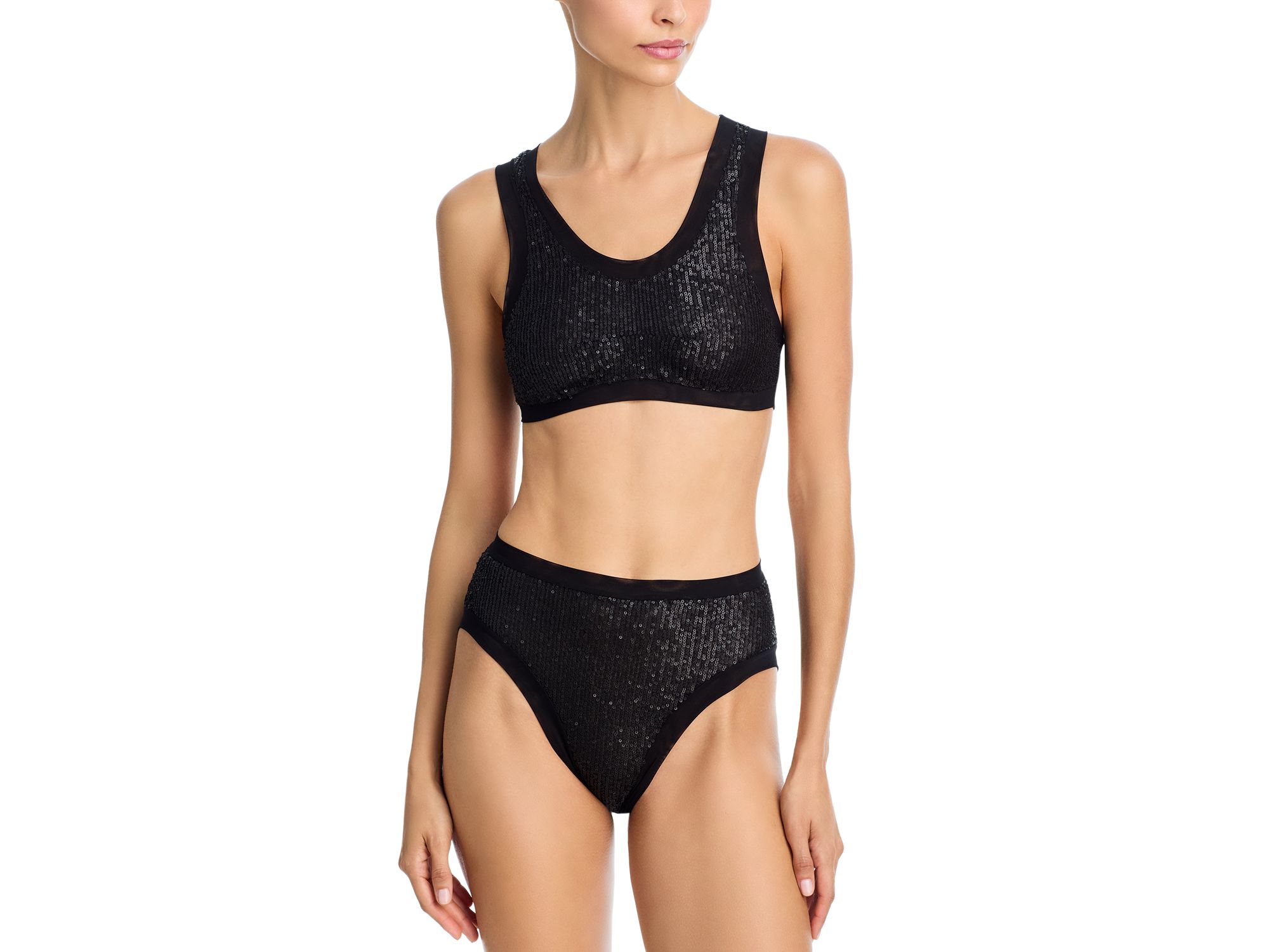 Racer Sequin Swim Bra Bikini Top — Image 4