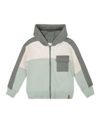Boys' Full Zip Fleece Color Block Sweatshirt - Little Kid, Big Kid