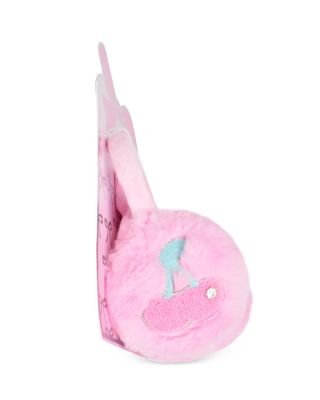 Girls' Cherry Faux Fur Earmuffs & Gloves Set - Big Kid