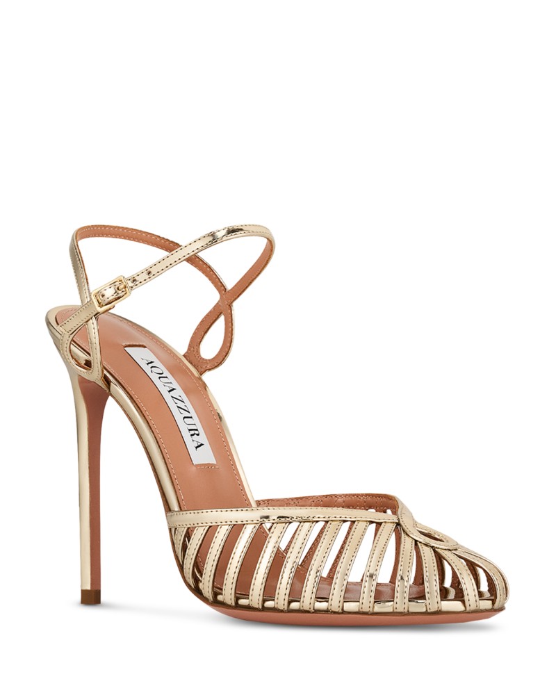 Aquazzura Aquazurra Women's Sweet Surrender Pumps in Soft Gold
