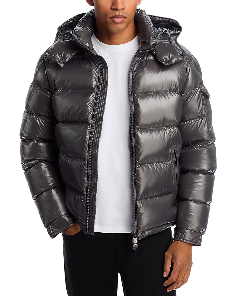 Moncler Maya Down Puffer Jacket In Gray