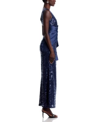 Sleeveless Ruffle Gown 