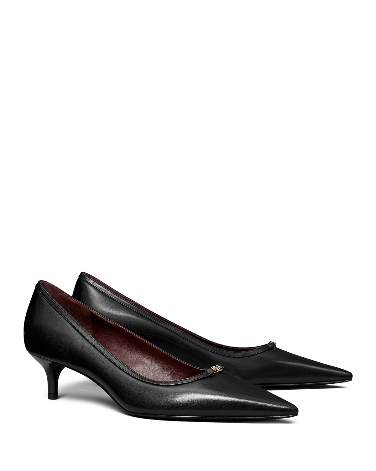 Double T Kitten Heel Pumps