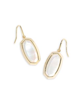 Dani Stone Bezel Drop Earrings