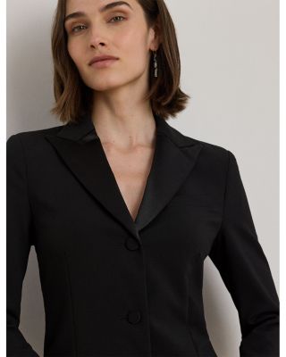 Satin Trim Double Faced Crepe Dress