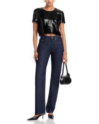 The Sequin Flutter Top