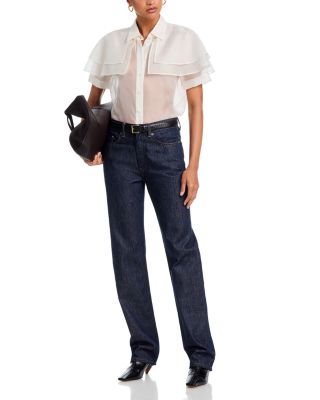 The Silk Organza Cape Top