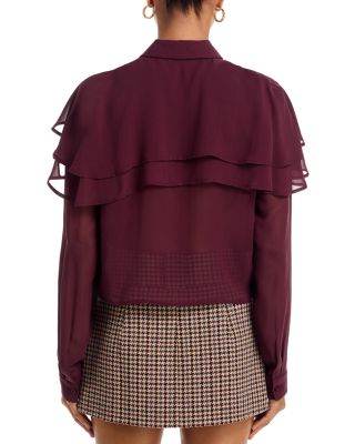 The Silk Cape Blouse