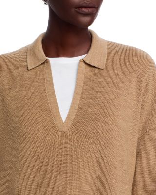 Wool Johnny Collar Sweater