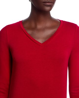 V Neck Long Sleeve Top