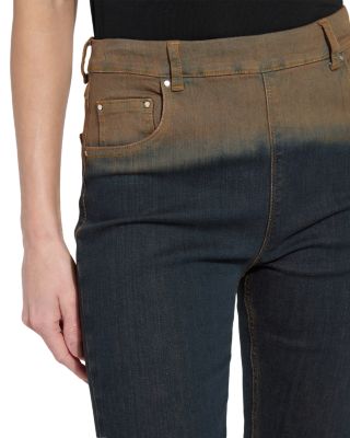 Ceri High Rise Slim Flared Jeans in Dip Dye Black