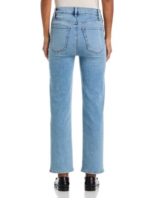 Le Sleek Straight High Rise Jeans in Ripple