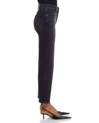 Le Sleek Straight High Rise Jeans in Starship