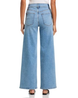 Le Slim Palazzo High Rise Jeans in Canals Ripple