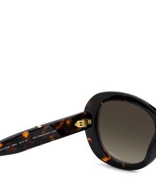 Gradient Oval Sunglasses, 53mm