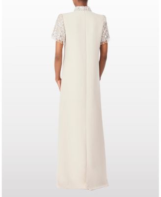 Edie Sequin-Embellished High-Neck Maxi Dress