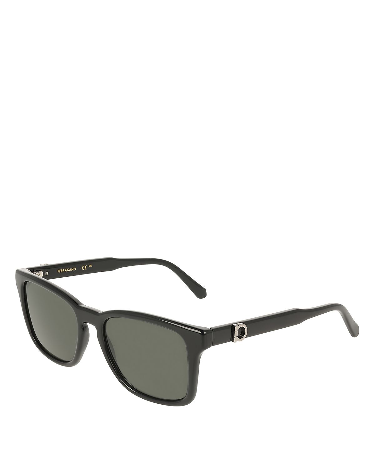 Ferragamo Solid Rectangular Sunglasses, 55mm