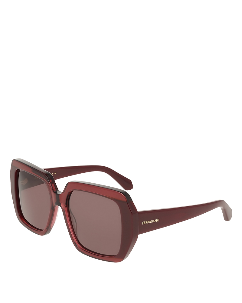 Ferragamo Solid Square Sunglasses, 56mm · OS