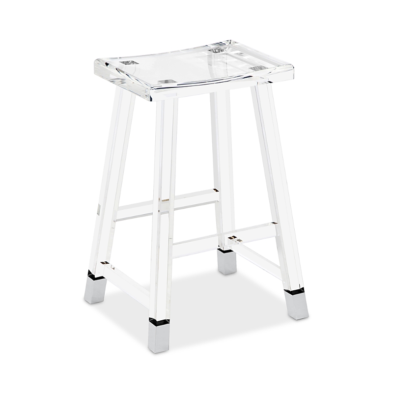 Interlude Home Reva Counter Stool In Transparent
