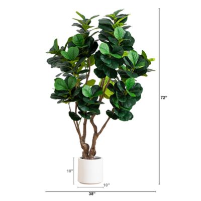 6&#39; Artificial Grand Fiddle Leaf Tree 