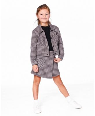Girls' Jacquard Knit Jacket - Big Kid