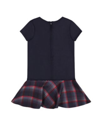 Girls' Milano Dress with Plaid Flounce - Big Kid
