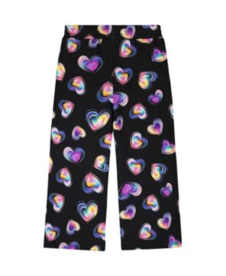Girls' Wide Leg Fleece Pants - Little Kid