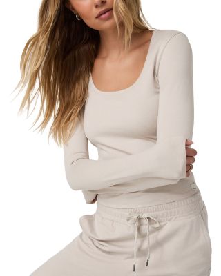 Long Sleeve Halo Essential Scoop Top