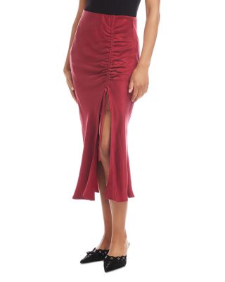 Fiona Shirred Midi Skirt