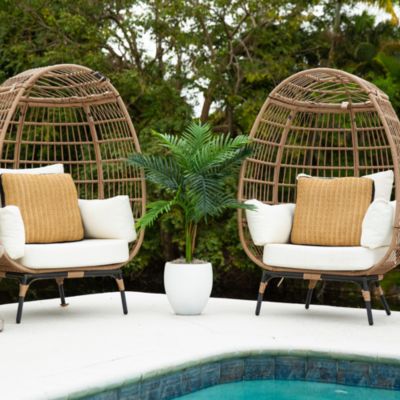 3&#39; UV Resistant Artificial Double Robellini Palm Tree (Indoor/Outdoor)